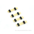 Conector de clavija de 1,27 mm, fila única, recto